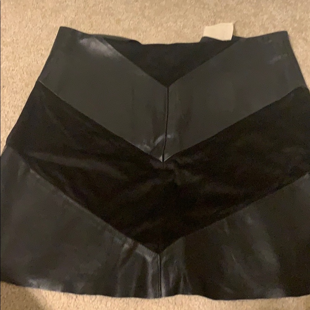 A black skirt